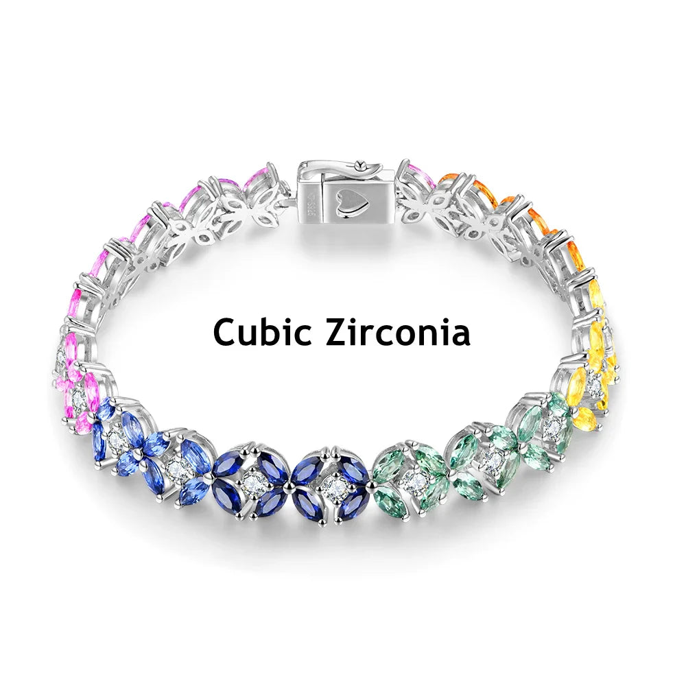 Sterling Silver Sapphire Bracelet