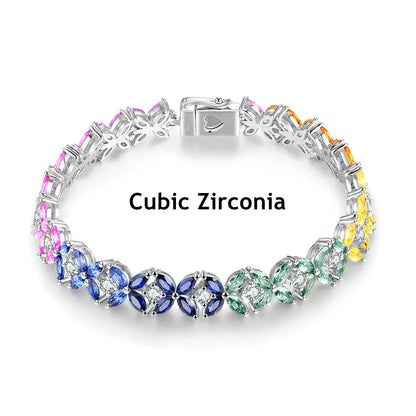 Sterling Silver Sapphire Bracelet