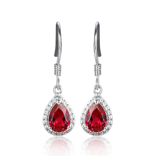 Ruby, Amethyst, Topaz & Zultanite Drop Earrings