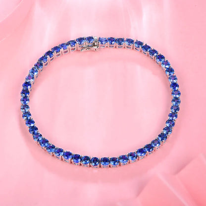Sterling Silver Gemstone Strand Bracelet