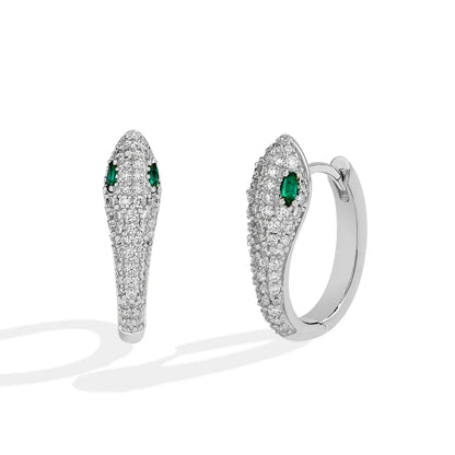 Women’s Moissanite Snake Stud Earrings