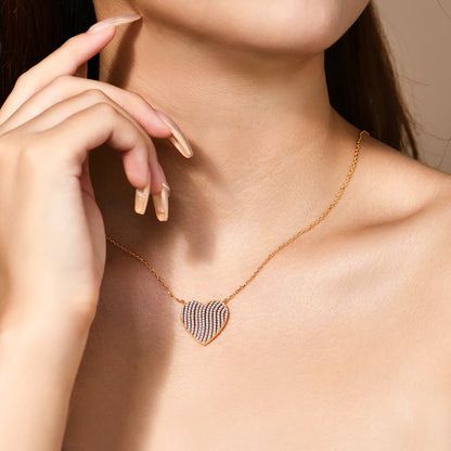 Luxury Heart-Shaped Moissanite Necklace