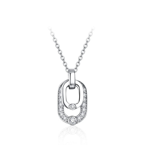Luxury Round Cut 2.2mm Moissanite Pendant Necklace