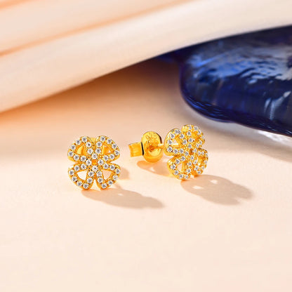 D-Color Moissanite Solitaire Stud Earrings