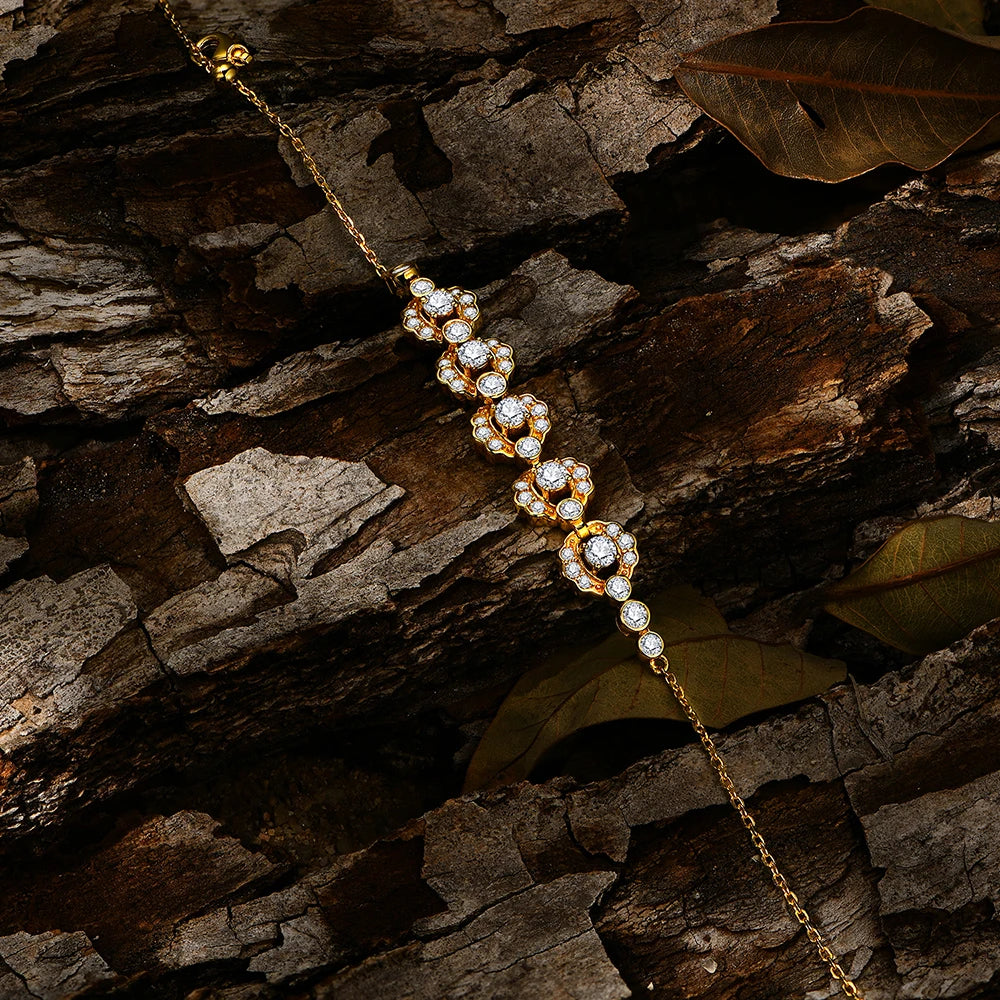Real D-Color Full Moissanite Bracelet