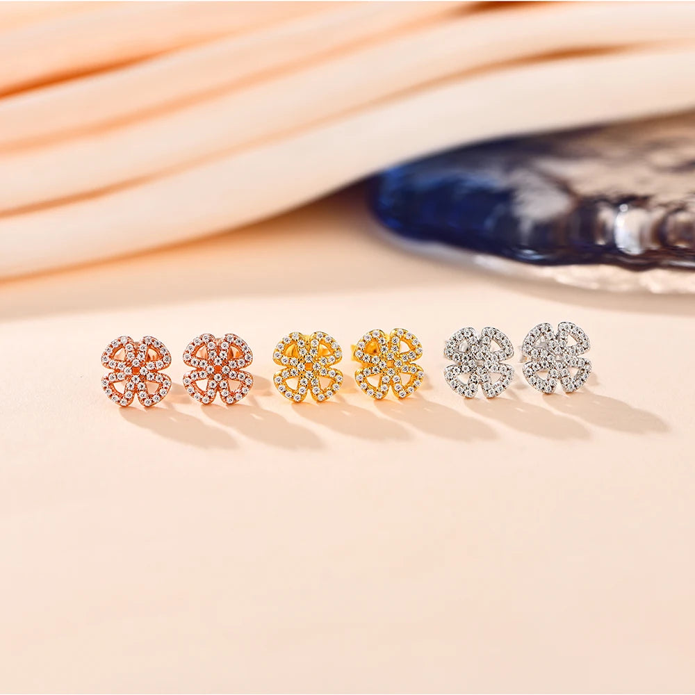 D-Color Moissanite Solitaire Stud Earrings