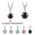 1.0 black moissanite