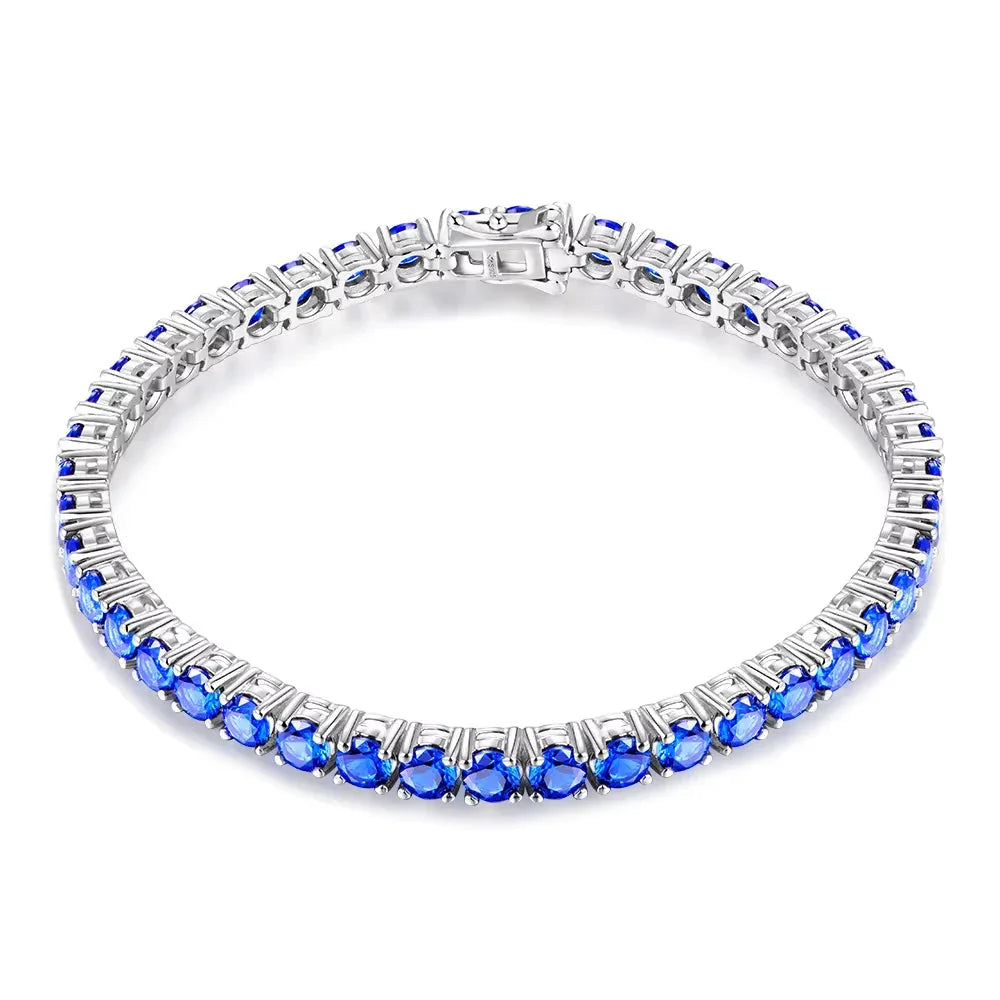 Sterling Silver Gemstone Strand Bracelet