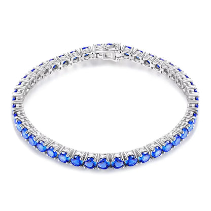 Sterling Silver Gemstone Strand Bracelet