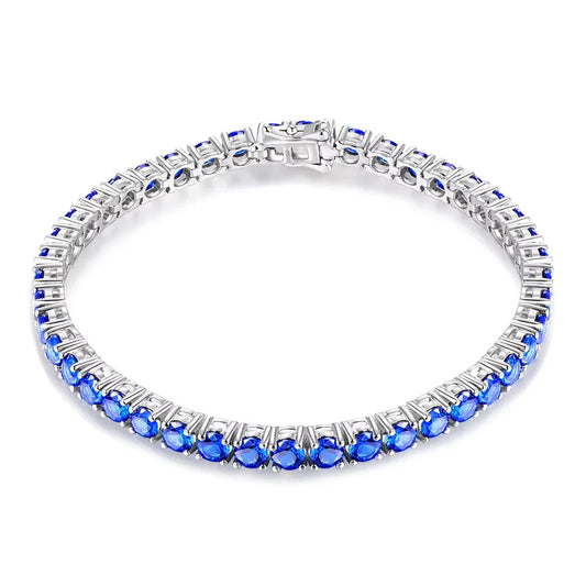 Sterling Silver Gemstone Strand Bracelet