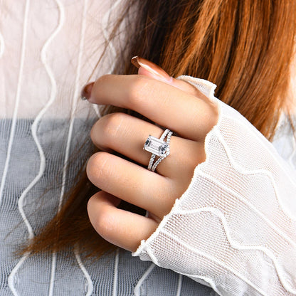 Moissanite Diamond Engagement Ring