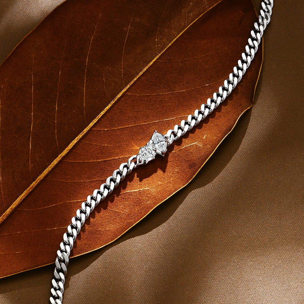 Marquise & Pear Cut 0.9CTW Moissanite Bracelet