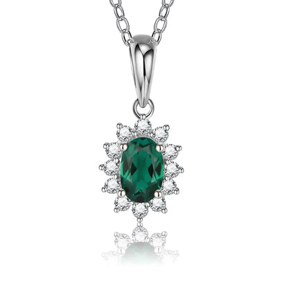 Vintage Sterling Silver Pendant Necklace
