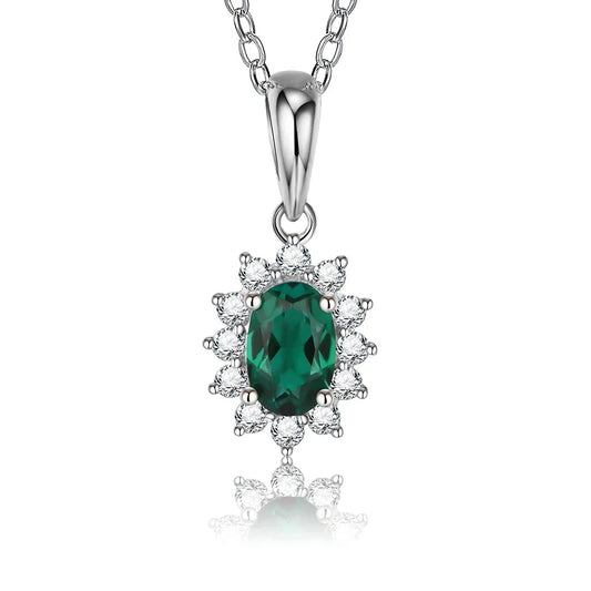 Vintage Sterling Silver Pendant Necklace
