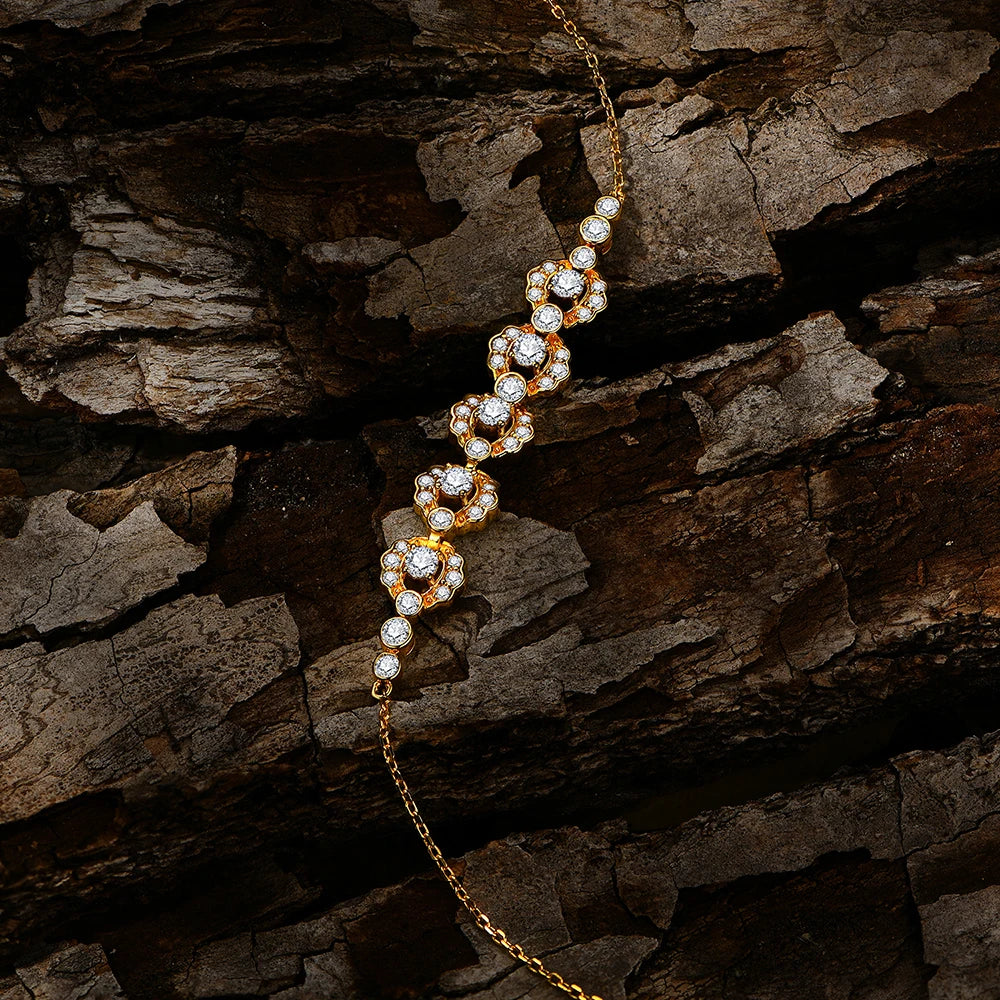 Real D-Color Full Moissanite Bracelet