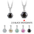 2.0 black moissanite