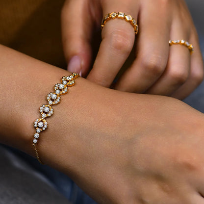 Real D-Color Full Moissanite Bracelet