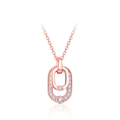 Luxury Round Cut 2.2mm Moissanite Pendant Necklace