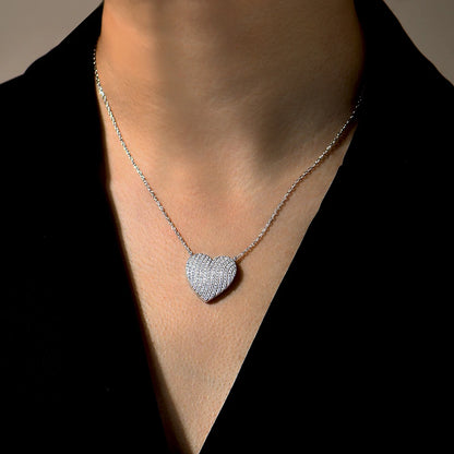 Luxury Heart-Shaped Moissanite Necklace