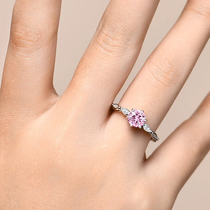 D-Color Luxury Moissanite Colored Diamond Ring