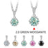 2.0 green moissanite