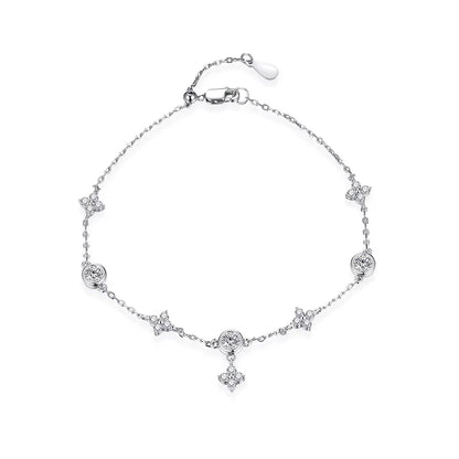 Classic Moissanite & Pearl Bracelet