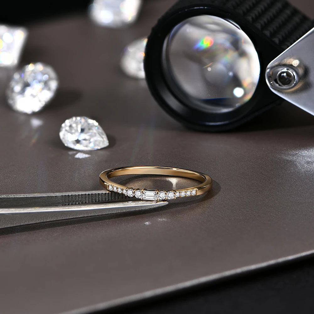 Excellent Cut D-Color Moissanite Ring