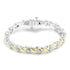 White rhodium plated