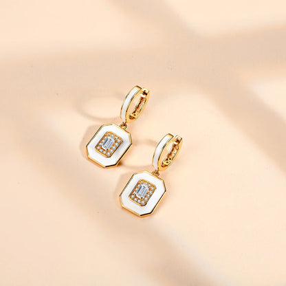 Octagon Cut 5×3mm Moissanite Stud Earrings