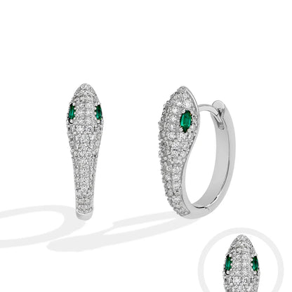 Women’s Moissanite Snake Stud Earrings