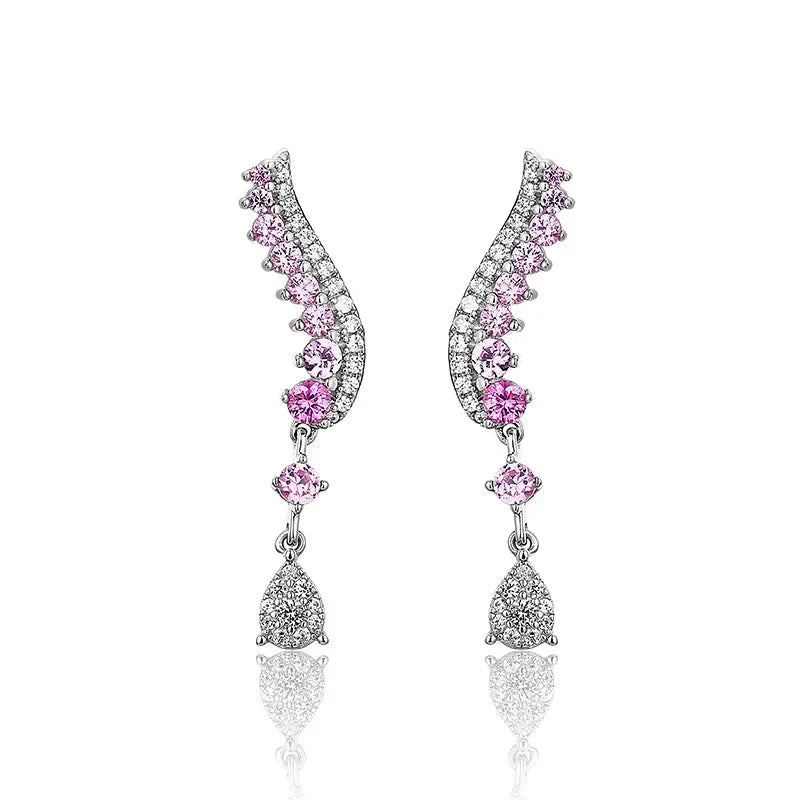 Sterling Silver Blue Sapphire Earrings
