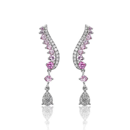 Sterling Silver Blue Sapphire Earrings